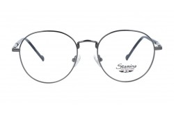 نظارة طبية STAMINA للرجال دائري لون فضي و أسود  - 8012 C4
