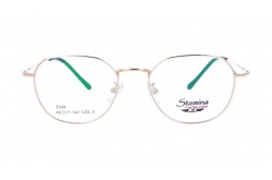 نظارة طبية STAMINA للرجال والنساء بيضاوي لون ذهبي  - 9349 C3