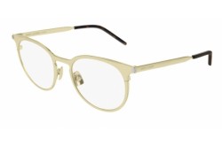نظارة طبية SAINT LAURENT للرجال والنساء دائري لون ذهبي - SL 267 004