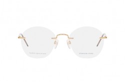 نظارة طبية TOMMY HILFIGER للرجال والنساء دائري لون ذهبي - TH 1680 J5G