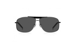 TOMMY HILFIGER SUNGLASS FOR MEN RECTANGLE GUN METAL AND BLACK 