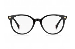 TOMMY HILFIGER FRAME FOR UNISEX ROUND BLACK AND GOLD - TH1821 807