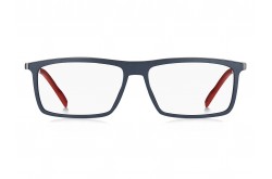 نظارة طبية TOMMY HILFIGER للرجال مستطيل لون أسود و رمادي غامق  - TH1847 FLL