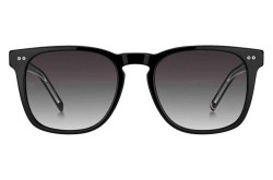 نظارة شمسية TOMMY HILFIGER للرجال مربع لون أسود  - TH1887S 8079O
