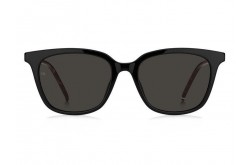 نظارة شمسية TOMMY HILFIGER للرجال مربع لون أسود و رمادي غامق  - TH1898FS 807IR