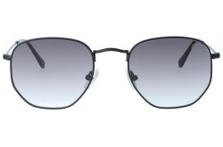 نظارة شمسية TROY للرجال والنساء آفياتور لون أسود و فضي  - WX2224 C1