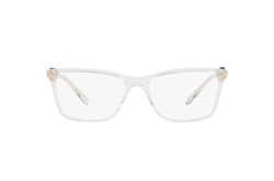 نظارة طبية VERSACE للنساء مستطيل لون أبيض شفاف و ذهبي  - VE3299B 148