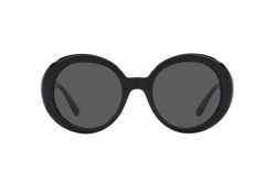 نظارة شمسية VERSACE للنساء دائري لون أسود و ذهبي  - VE4414 GB187