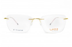 نظارة طبية VIOS للرجال مستطيل لون ذهبي  