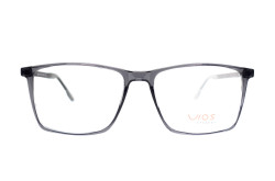 نظارة طبية VIOS للرجال مستطيل رمادي شفاف 