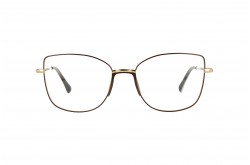 X-GOLD FULL FRAME FOR WOMEN BUTTERFLY GOLD AND BROWN - 0714 C4