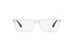 نظارة طبية EMPORIO ARMANI للرجال مستطيل أسود و أبيض  - EA3038 5893