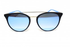 نظارة شمسية GUESS للنساء دائري لون أسود وأزرق - 3021  05X