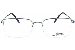 نظارة طبية SILHOUETTE للرجال والنساء مربع لون أسود ورمادي - 5497/75  6500