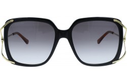 نظارة شمسية GUCCI للنساء مربع لون أسود وذهبي - GG0647S  001