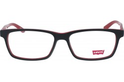 نظارة طبية LEVIS للرجال والنساء مربع لون أسود وأحمر - LS60185Z  C02