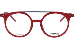 نظارة طبية POLAROID  للرجال والنساء دائري لون أحمر - PLD400 VWR