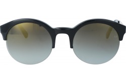 نظارة شمسية VINTAGE للنساء دائري لون أسود - V1506  4