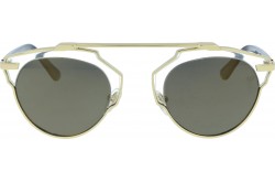 نظارة شمسية VINTAGE للنساء دائري لون ذهبي - V1515  6