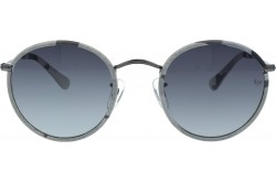 نظارة شمسية VINTAGE للنساء دائري لون رمادي - V1681  2